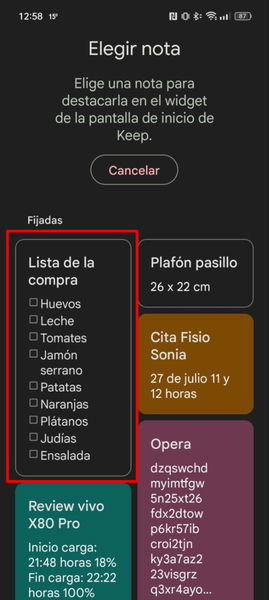 Google Keep se actualiza con el widget que todos estábamos esperando