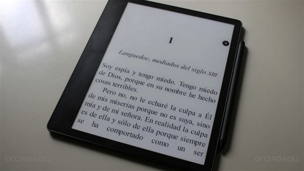 Libro electrónico en el Kindle Scribe