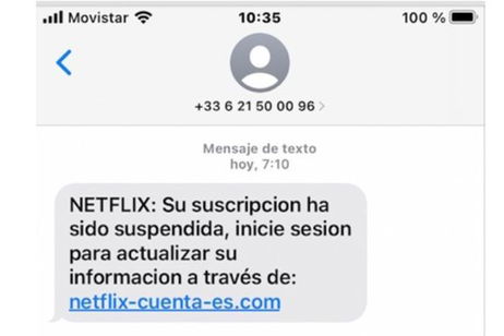 SMS de Netflix con cuenta suspendida: cómo saber cuándo es un timo SMS de Netflix con cuenta suspendida: cómo saber cuándo es un timo