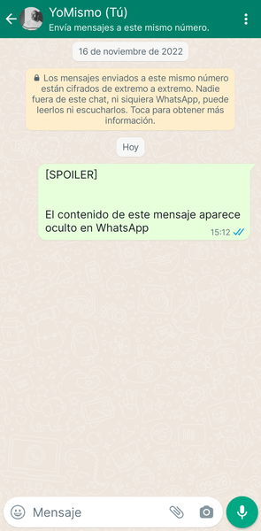 Cómo poner un aviso de spoilers en WhatsApp, es perfecto para los grupos