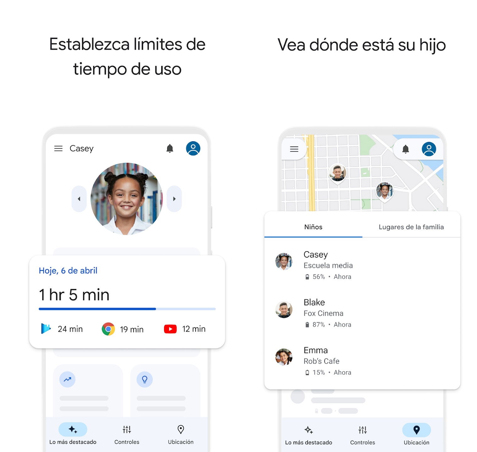 Configuracion movil niño