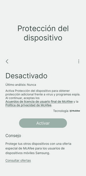 9 años más de bloatware: Samsung se compromete a seguir incluyendo el antivirus de McAfee en sus móviles