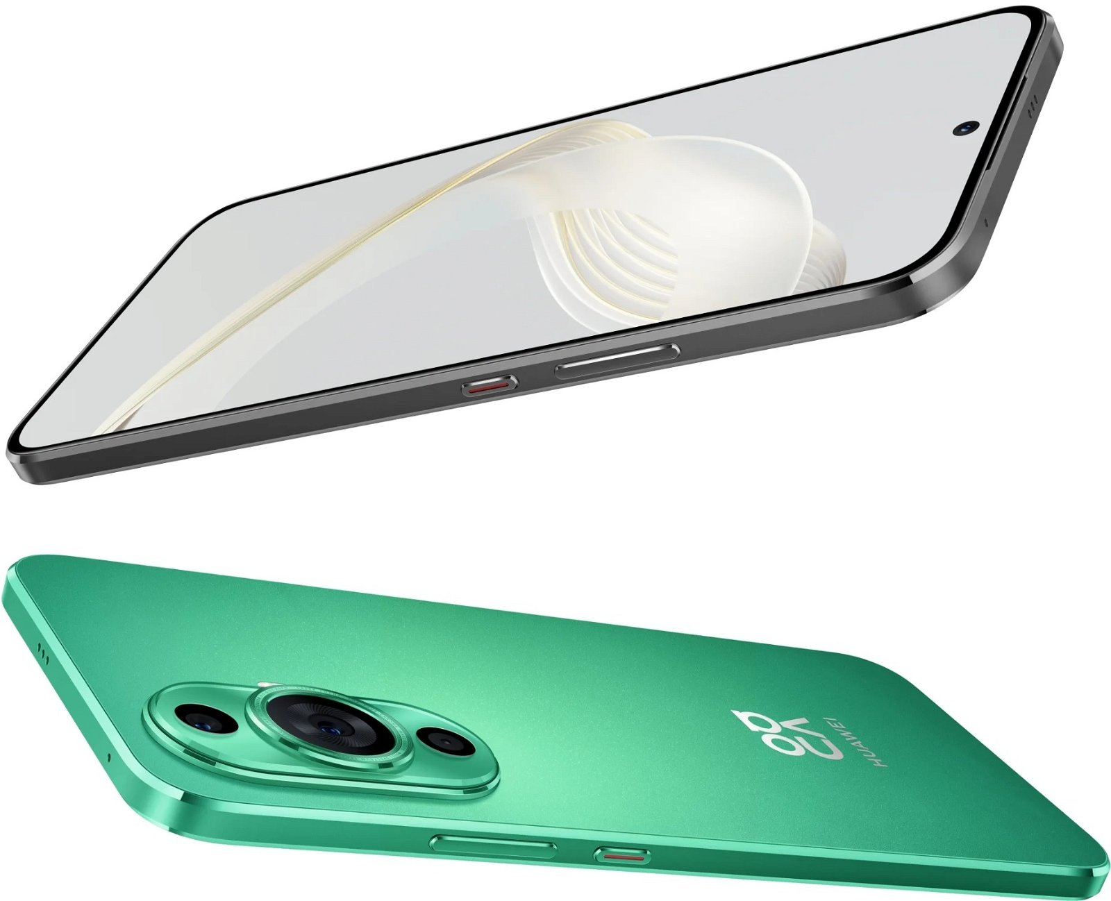 Diseño del Huawei Nova 11 en color verde