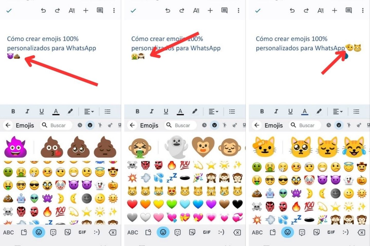 Cómo crear emojis 100% personalizados para WhatsApp