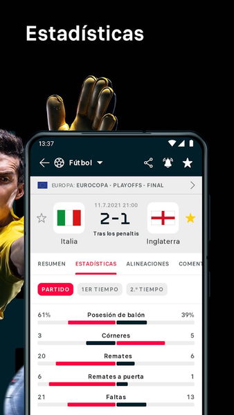 13 mejores apps para ver resultados de fútbol en Android (2023)