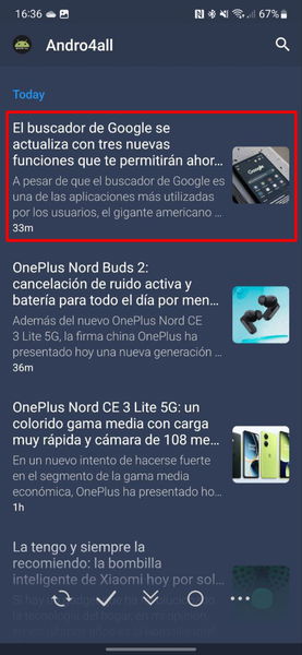 Ni Feedly ni Inoreader: esta es la app para leer noticias que uso a diario en mi Android