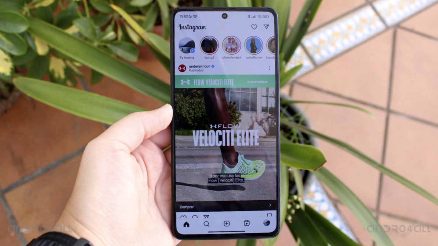 Instagram en el Redmi Note 12 Pro 5G