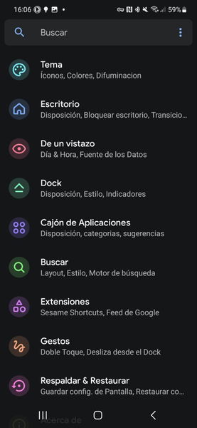 Este es el único launcher que ha conseguido que deje de usar Nova Launcher