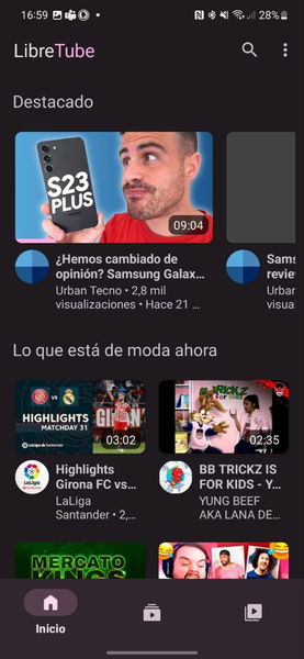 Esta aplicación de código abierto es el mejor reproductor de YouTube que he probado en Android