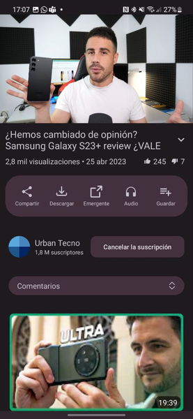 Esta aplicación de código abierto es el mejor reproductor de YouTube que he probado en Android