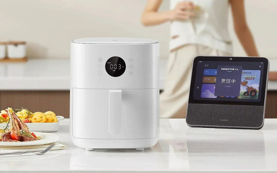 XIAOMI MIJIA-freidora de aire inteligente, horno multifuncional de gran  capacidad, bajo nivel de aceite, ligero