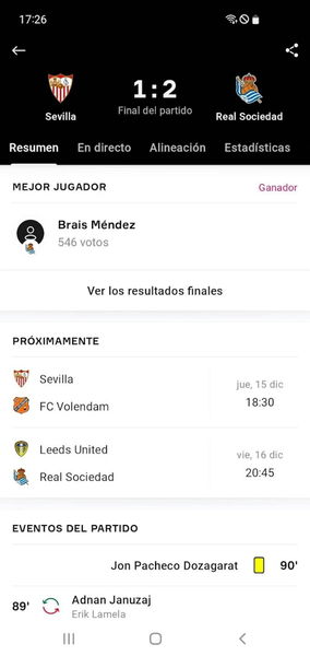 13 mejores apps para ver resultados de fútbol en Android (2023)