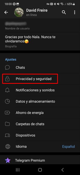 Cómo saber si han leído tu mensaje en Telegram