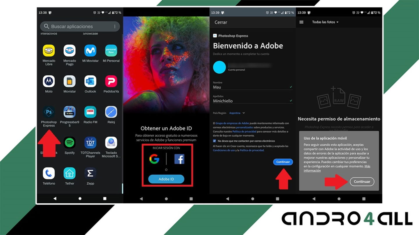 Utilizar Photoshop en Android