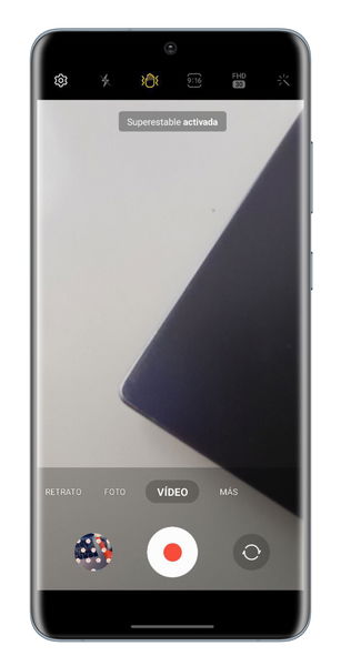 Vídeo superestable activado de Samsung