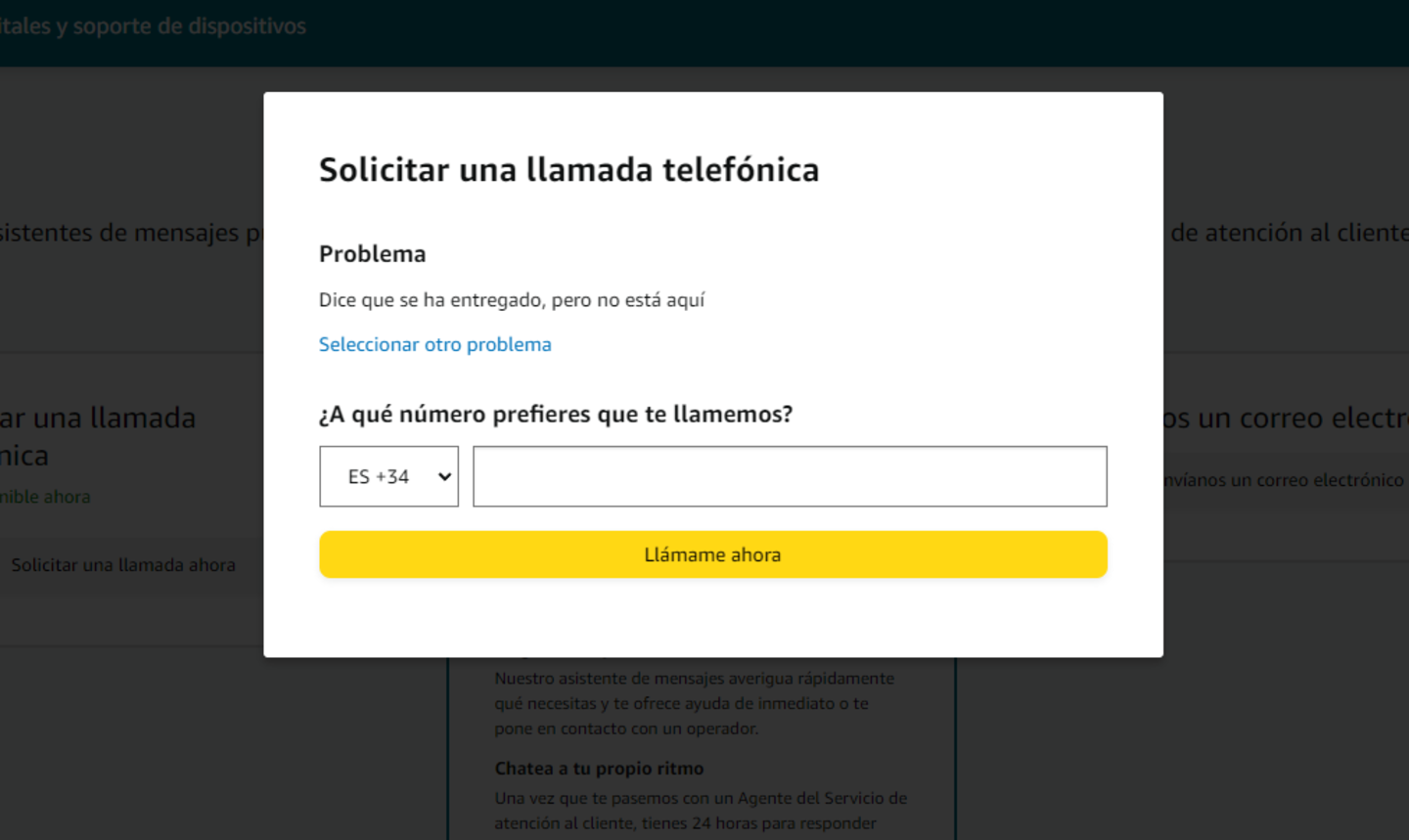 Amazon españa atencion al cheap cliente telefono