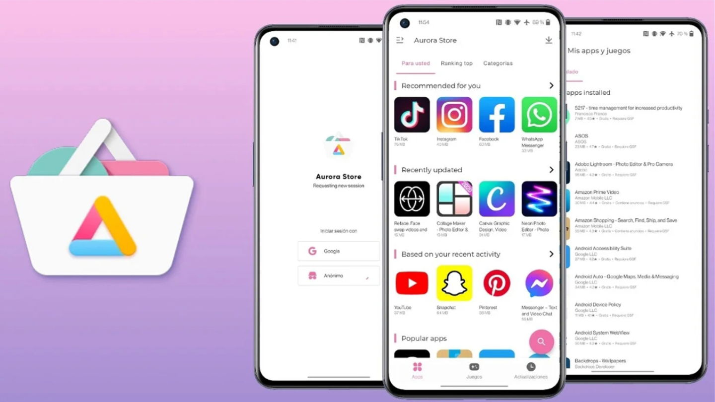 Aurora Store bloqueo Google-portada