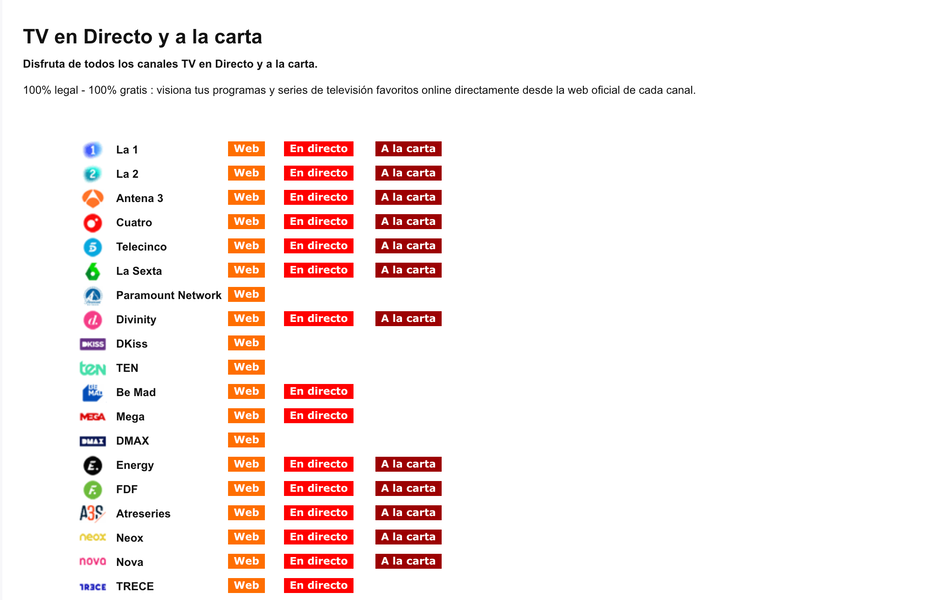 Cientos de canales de la TDT en directo y gratis desde cualquier  dispositivo gracias a esta