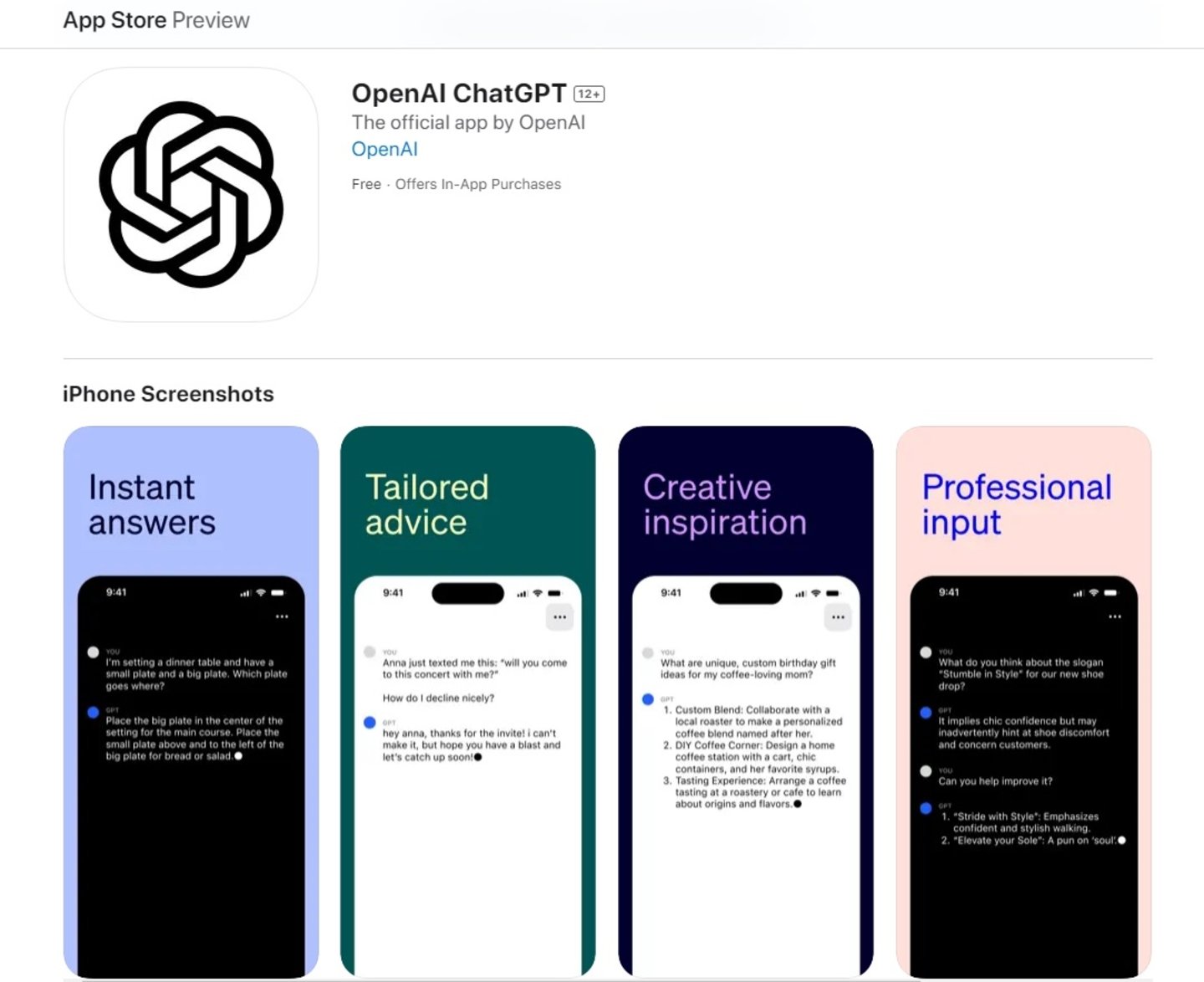 ChatGPT ya tiene app oficial para móviles