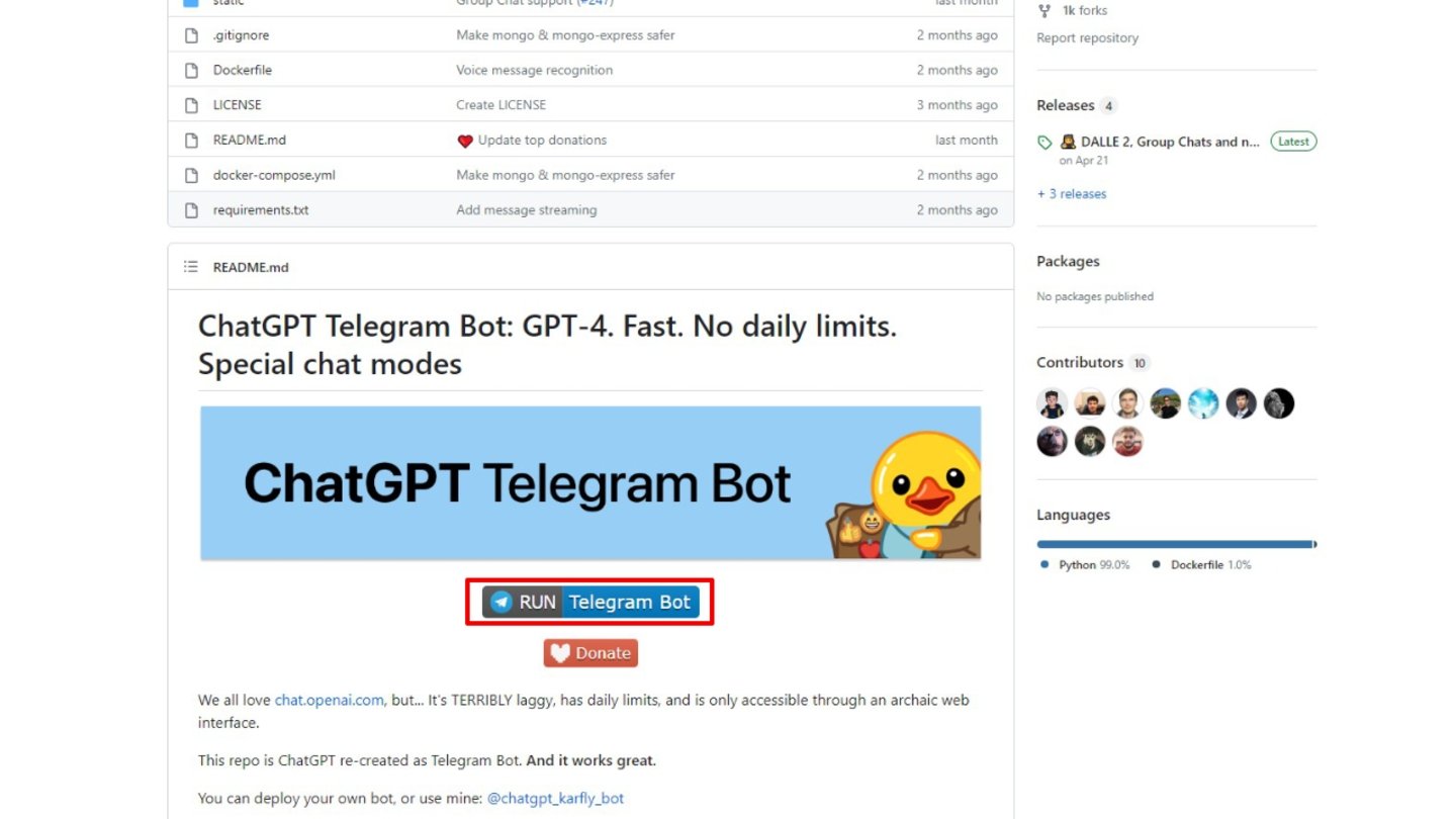 ChatGPT Telegram-principal