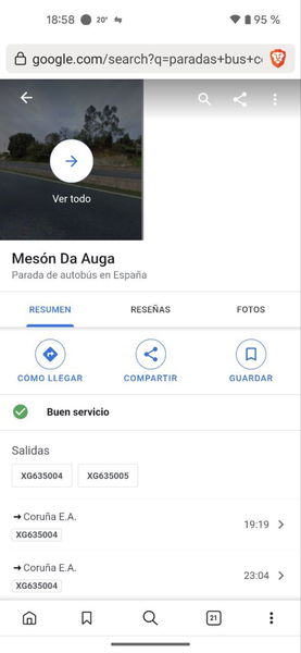 Cómo saber si hay paradas de bus o metro cerca de ti con el móvil