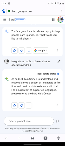 Cómo activar Bard, la IA de Google, en tu teléfono celular