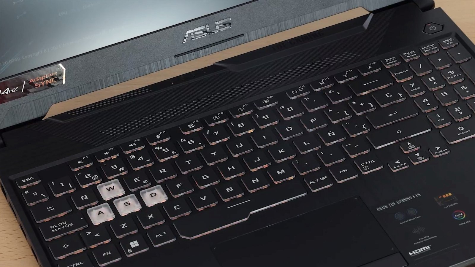 ASUS TUF F15 teclado