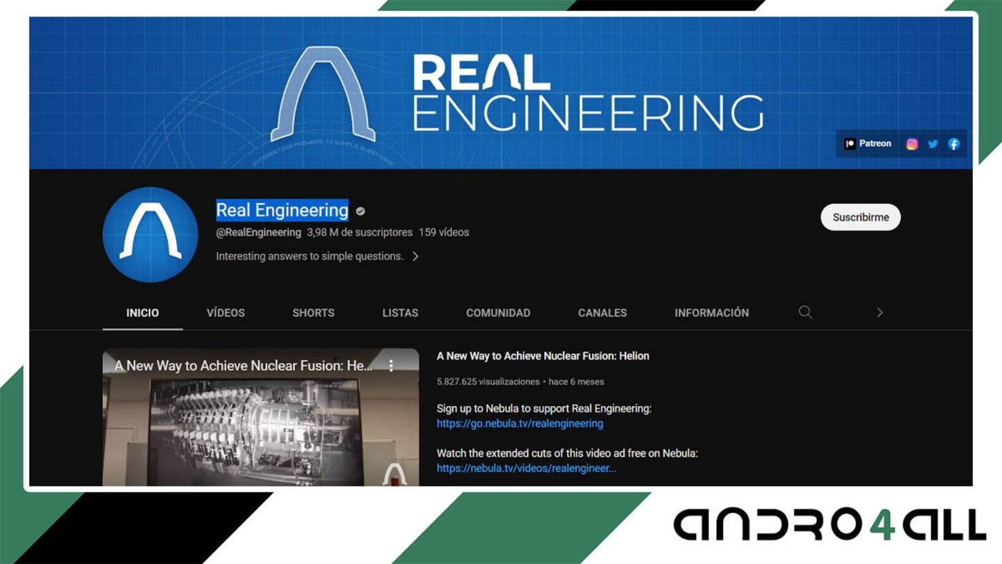 Canal de YouTube Real Engineering