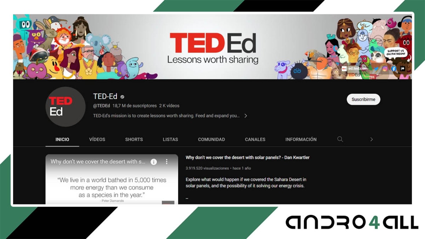 Canal de YouTube TED Ed