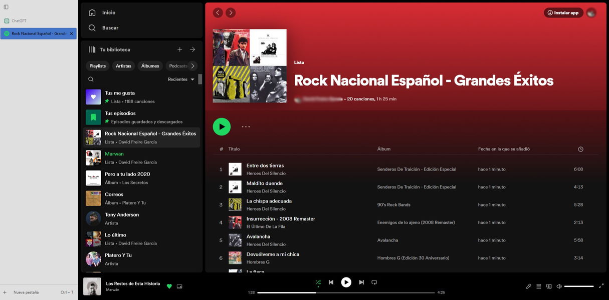 Así puedes usar ChatGPT para crear playlists de Spotify de manera automática