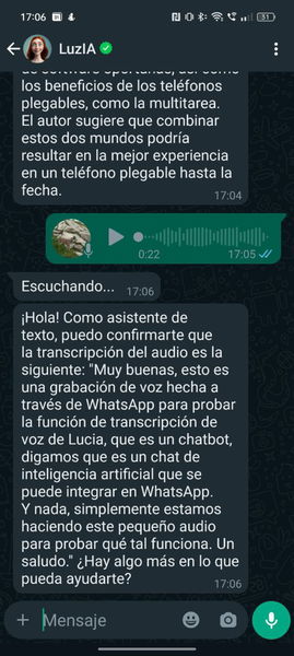 Cómo instalar LuzIA en WhatsApp y qué se puede hacer