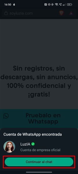 Cómo instalar LuzIA en WhatsApp y qué se puede hacer