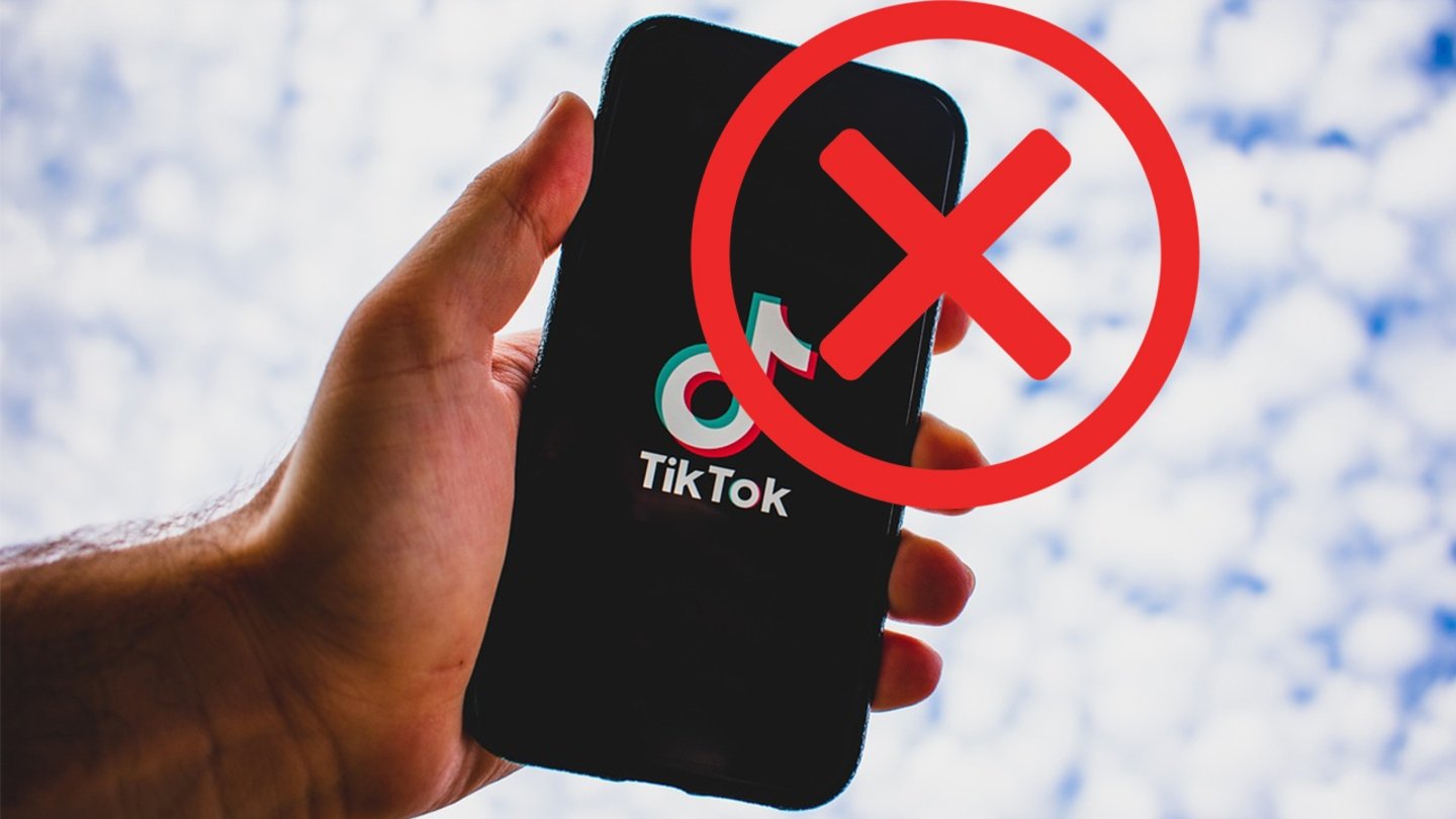 Móvil con la aplicación de TikTok iniciada