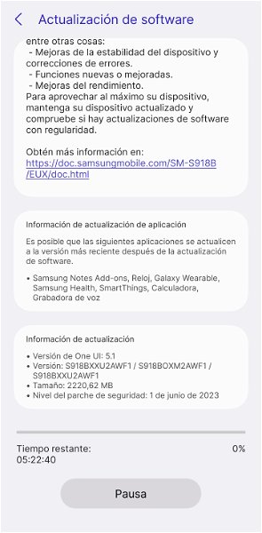 La gran actualización de junio para los Galaxy S23 ya se puede descargar en España: todas las novedades