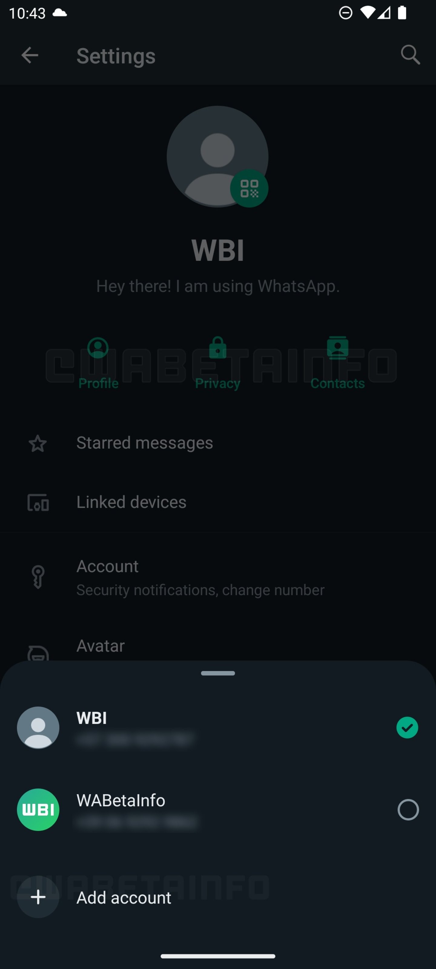 Varias cuentas de WhatsApp en el mismo dispositivo