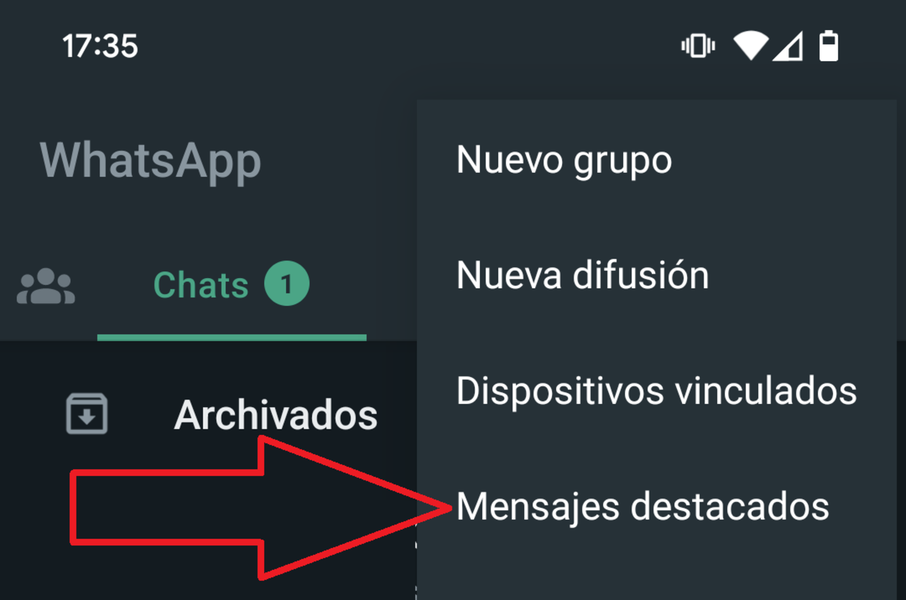 Cómo destacar mensajes en WhatsApp y cómo localizarlos después