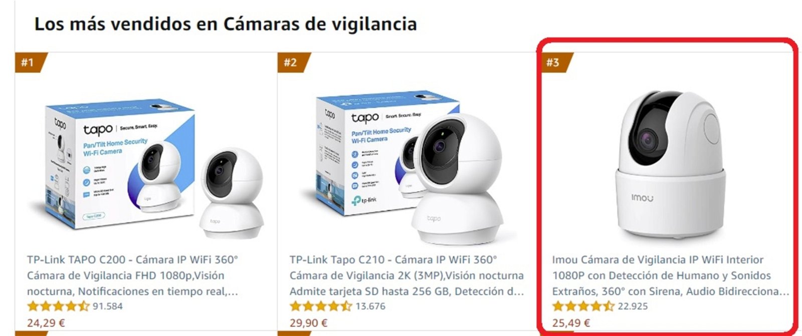La micro cámara de vigilancia más vendida de