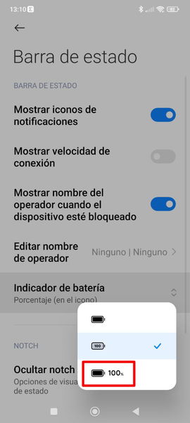 Truco MIUI: cómo cambiar el diseño del icono de la batería de tu móvil Xiaomi