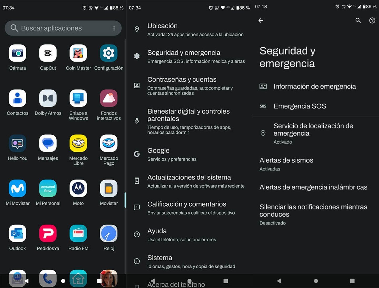 Encontrar app de emergencias en Android