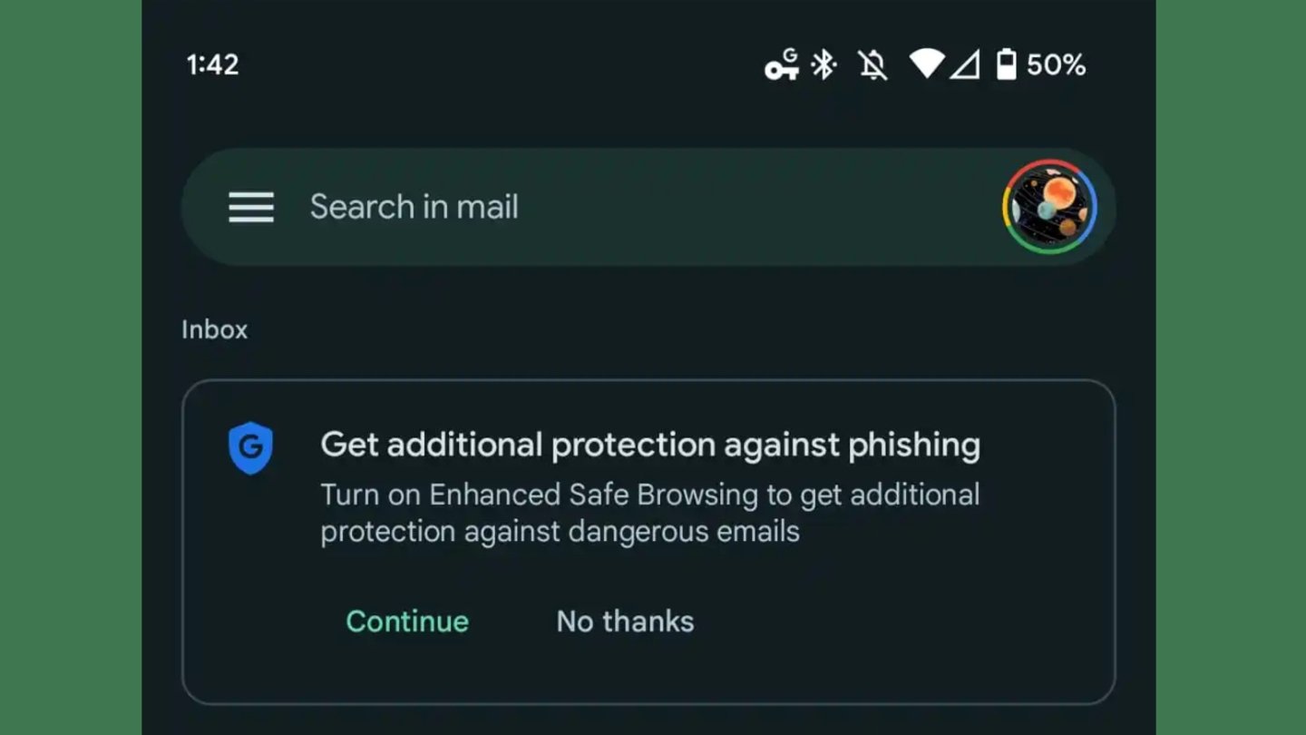 Gmail Navegación segura mejorada-principal