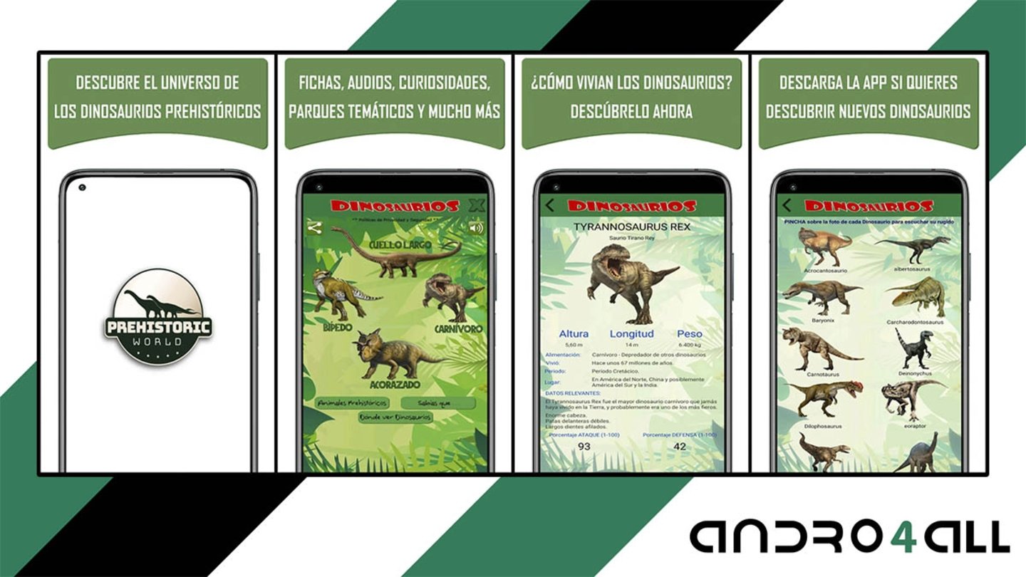 Guía de dinosaurios prehistóricos