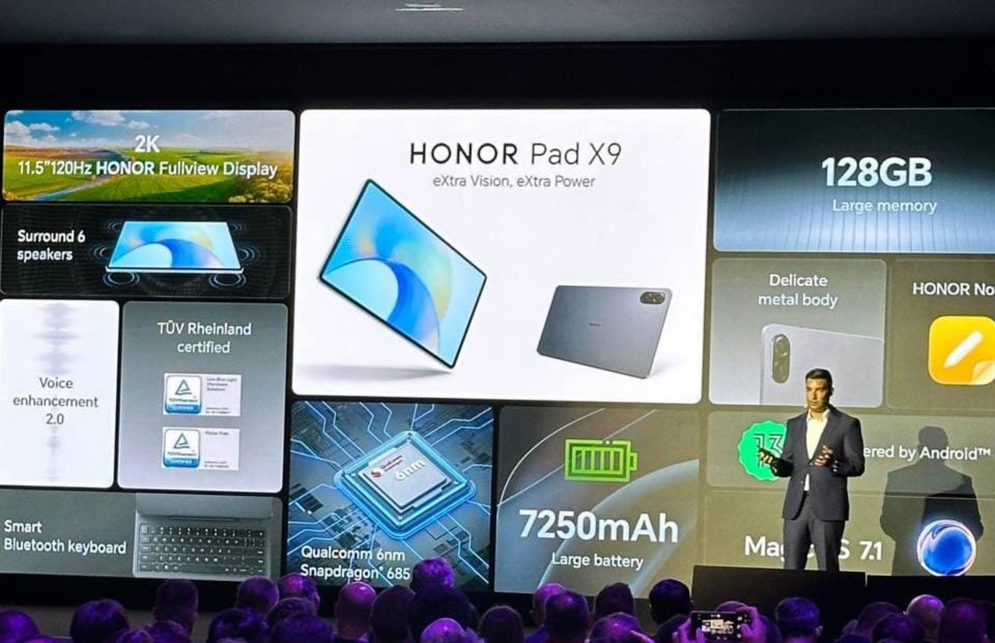 Presentación de la tablet HONOR Pad X9
