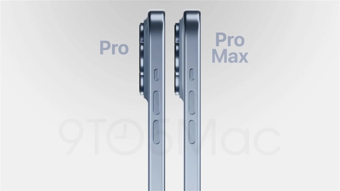 iPhone 15 Pro y Pro Max render
