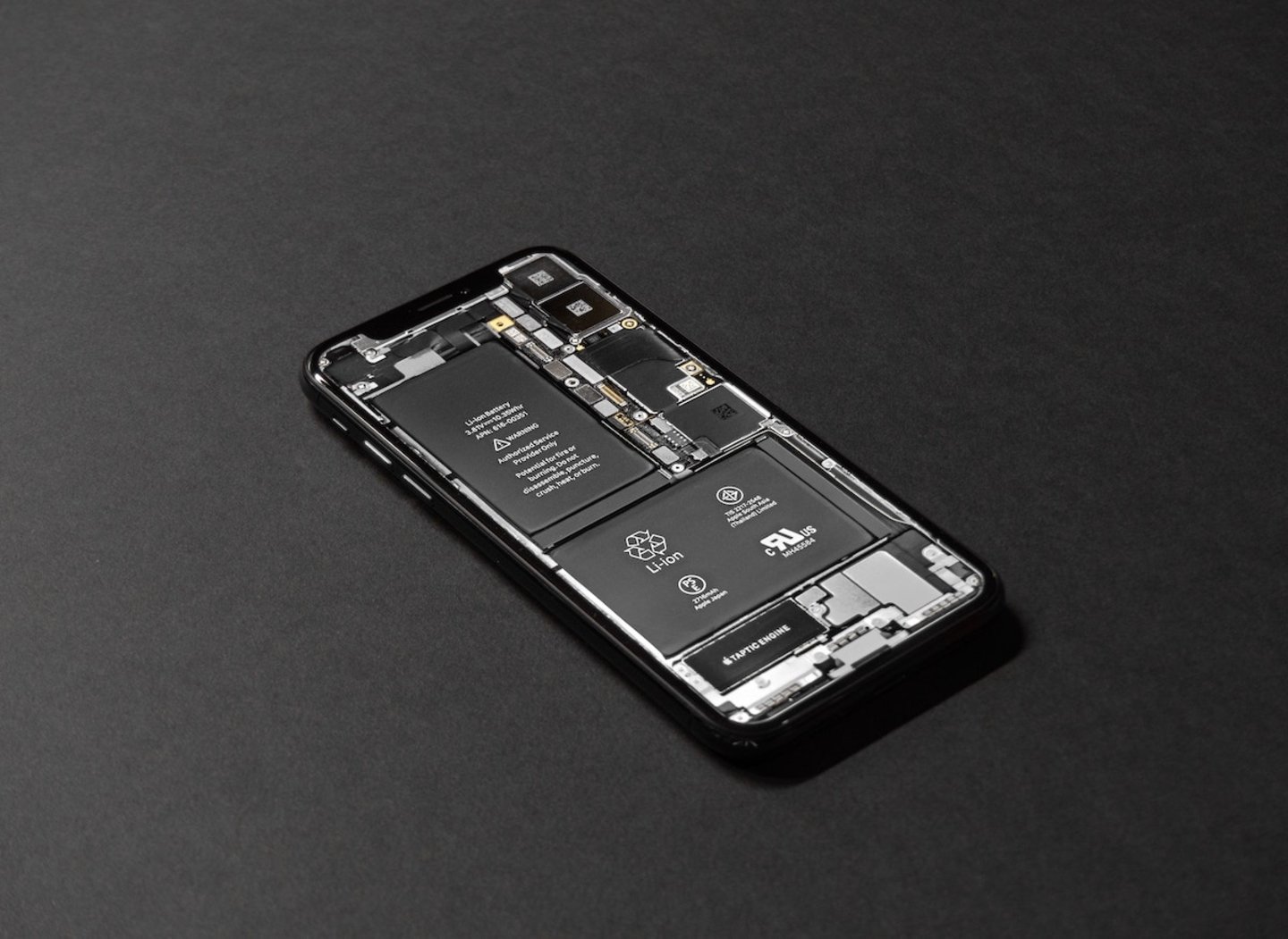 foto de la batería de un iPhone