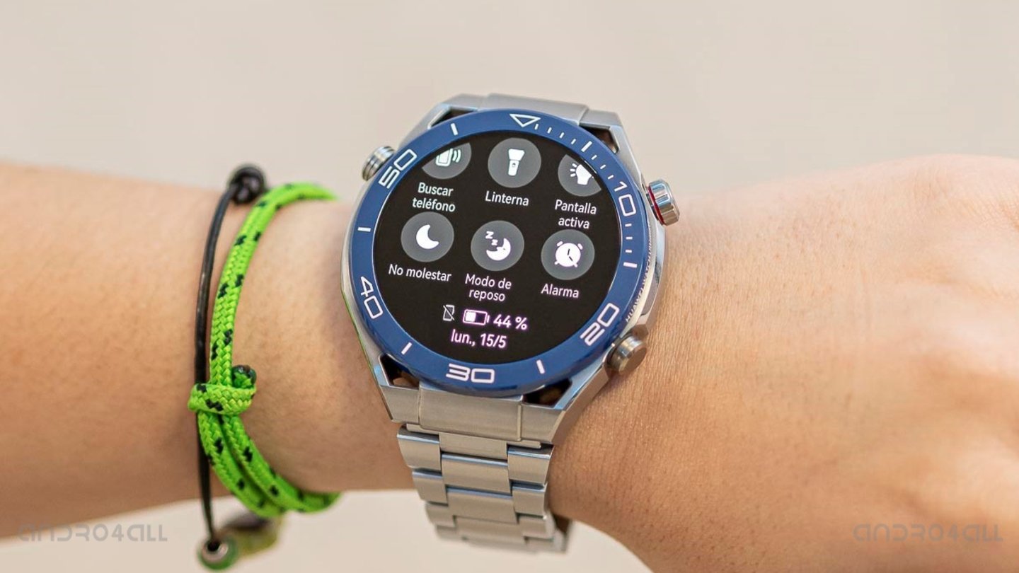 Panel de ajustes del Huawei Watch Ultimate