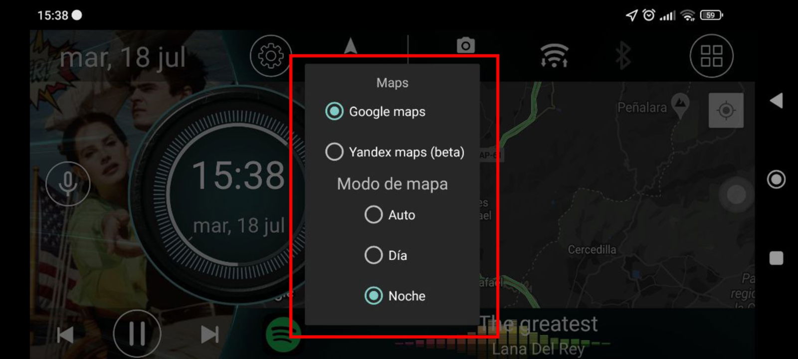 Cambiando de mapa en Car Launcher