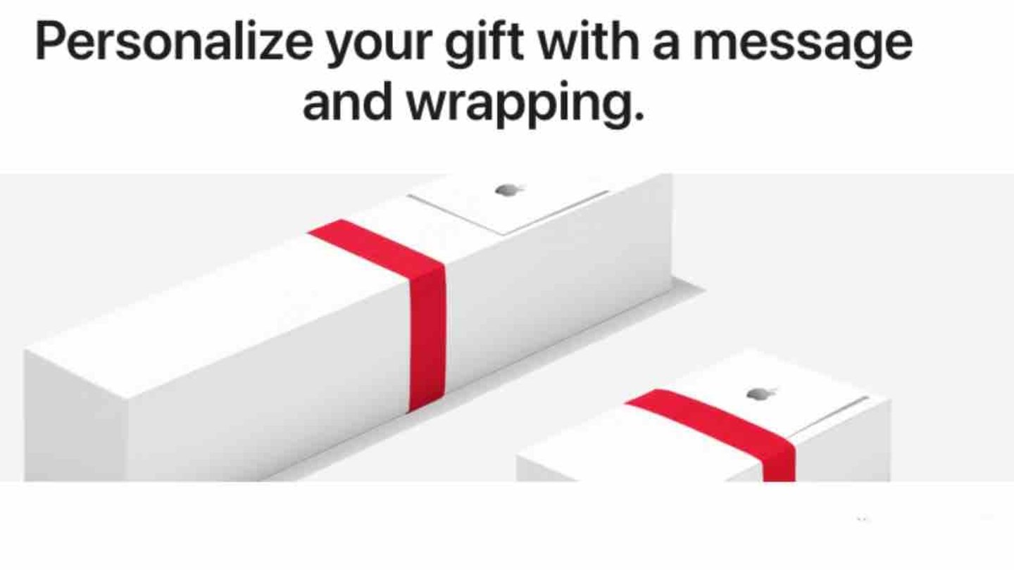 Envolver regalos Apple