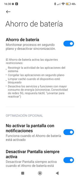 4 trucos de MIUI para ahorrar batería en tu móvil Xiaomi