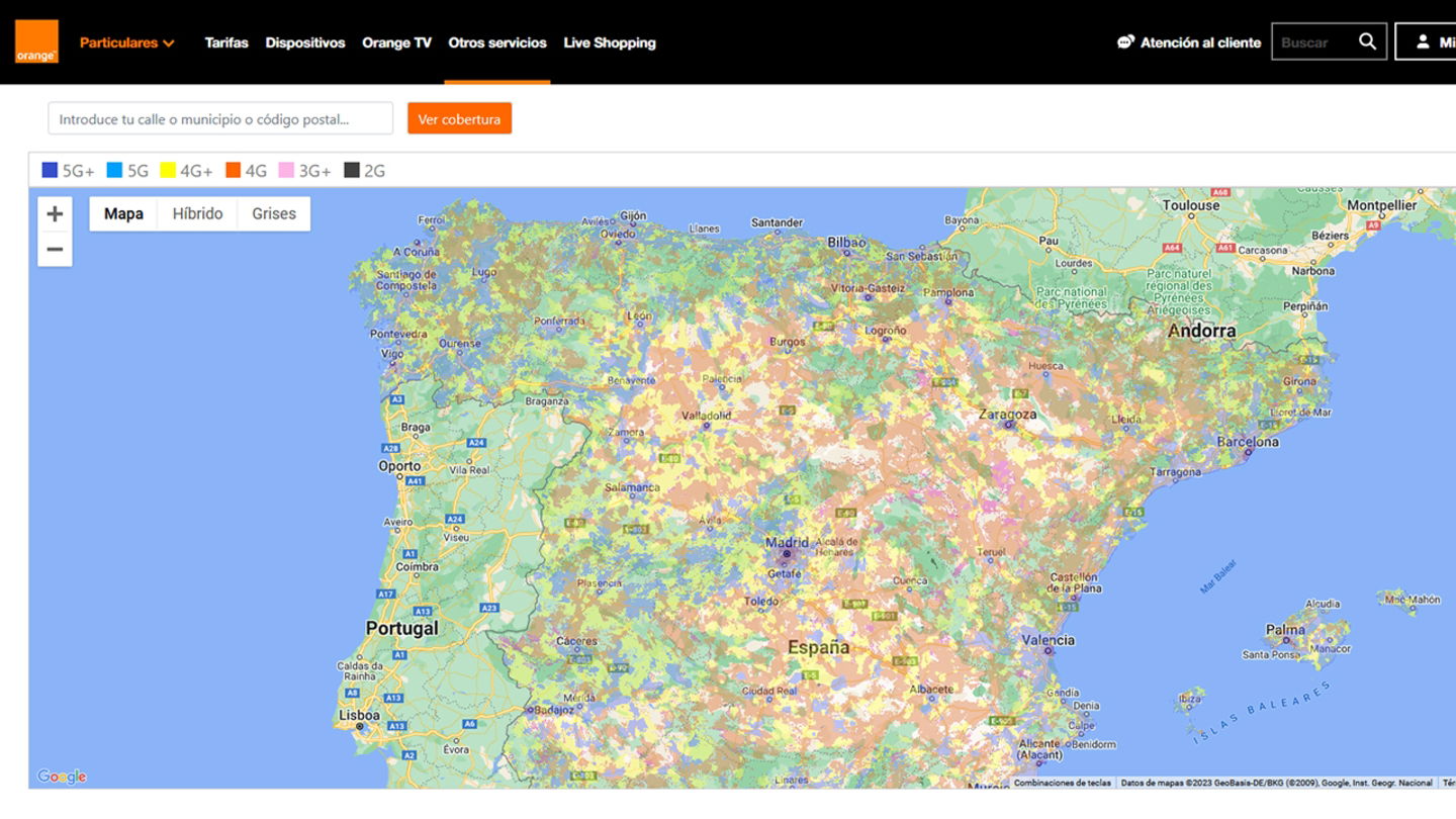 Cobertura 5G Jazztel: mapa de cobertura móvil