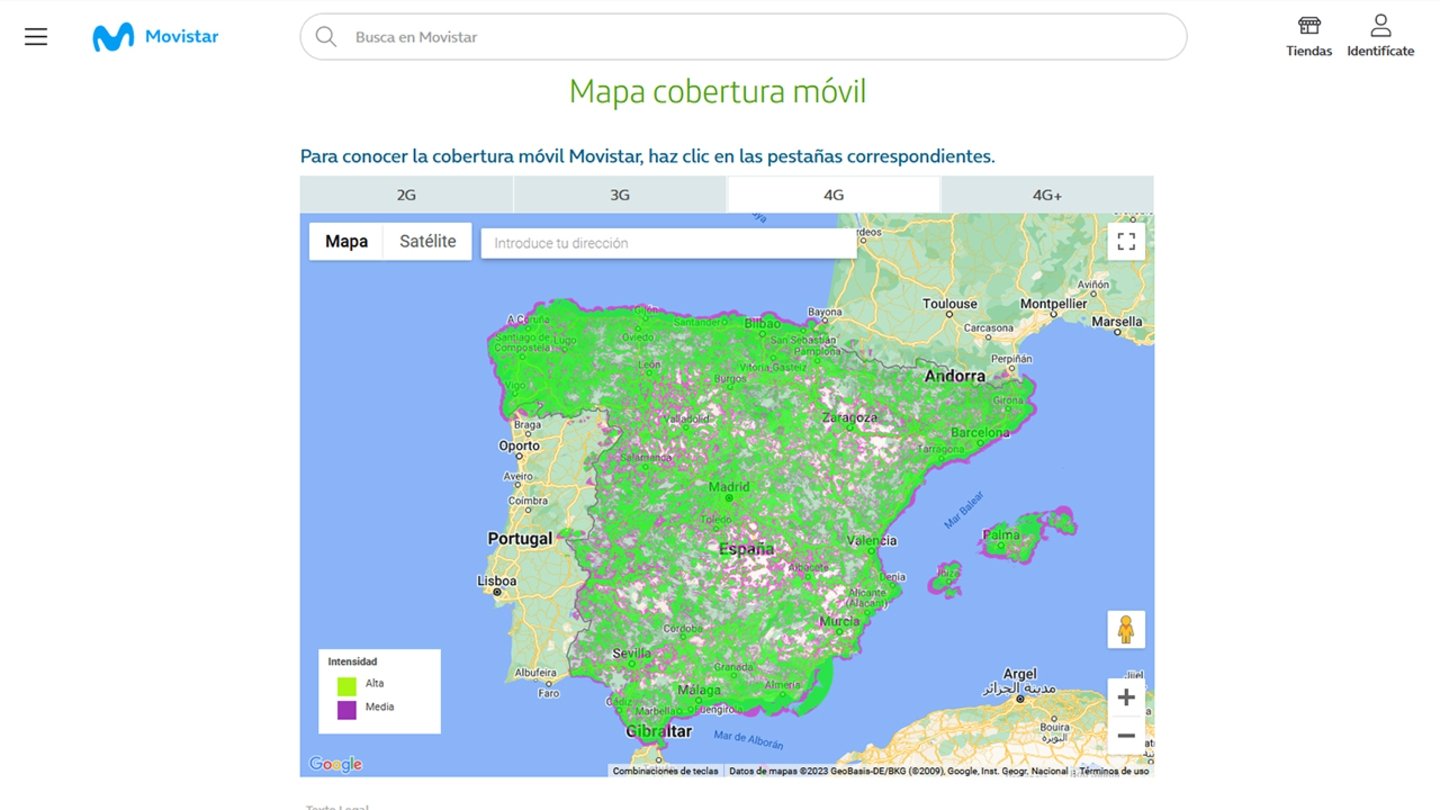 Cómo ver el mapa de cobertura de Movistar